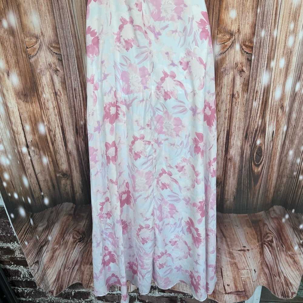 Lulu's Watercolor Wonderland Pink Floral Print Maxi Dress - Picture 13 of 14